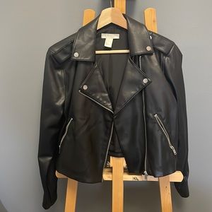 H&M Faux Leather Biker Jacket